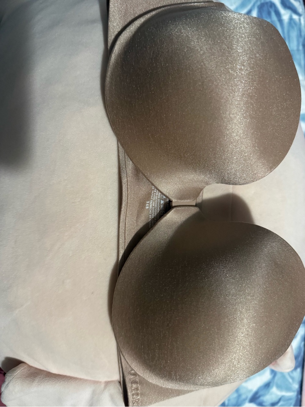 Victoria's Secret Strapless Smooth Molded Bra in Taupe
